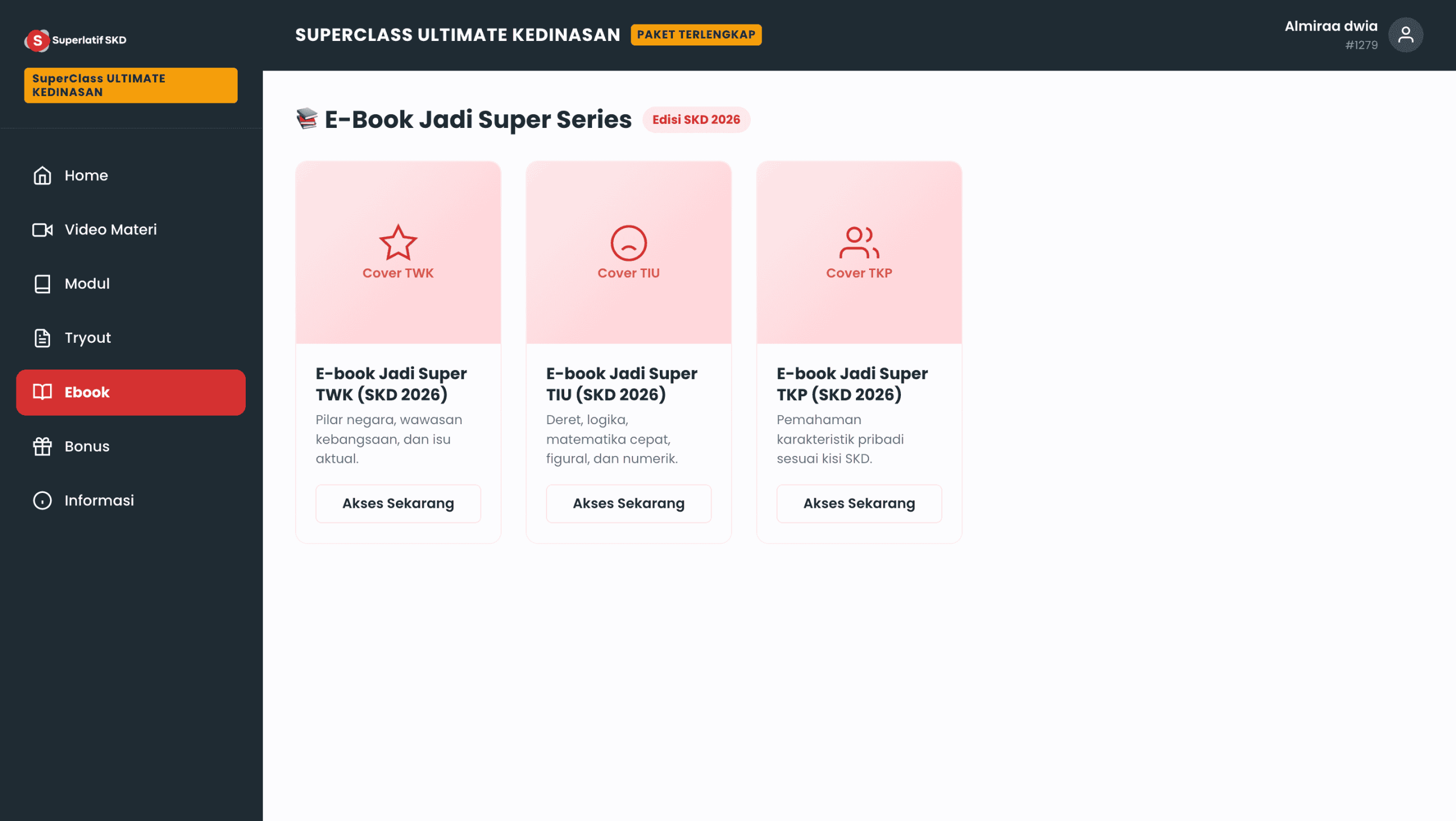 Screenshot LMS SuperClass Kedinasan 3