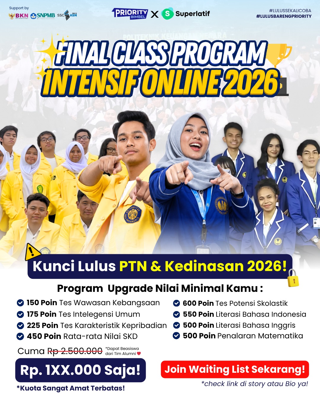 Poster Program Intensif Priority x Superlatif