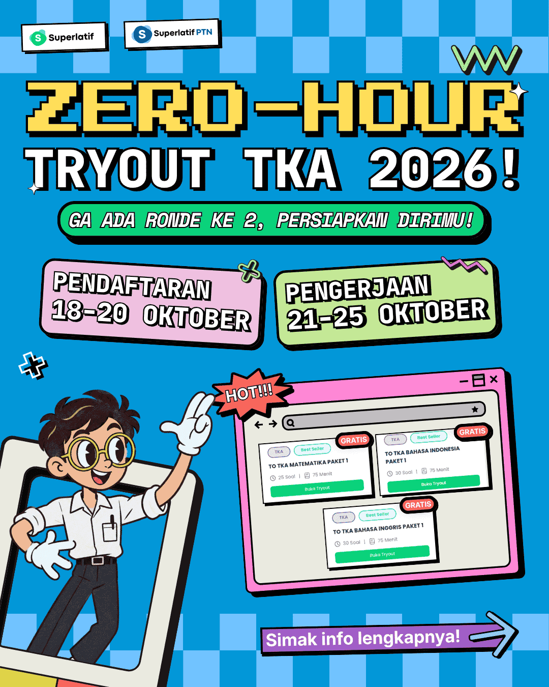 Poster Zero-Hour Tryout TKA 2026