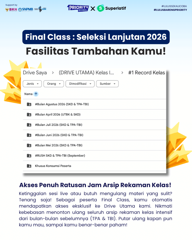 Poster Final Class Intensif Online: Seleksi Lanjutan 2026 - 4